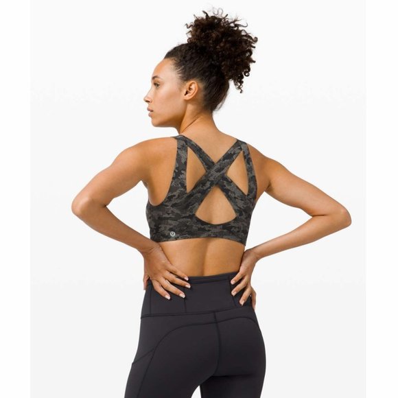 Lululemon Enlite Bra Zip Front High Support Camo - Picture 4 of 11